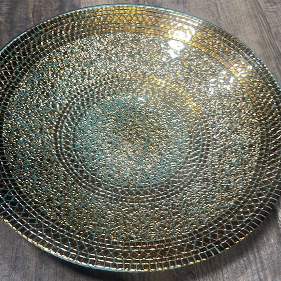 Centerpiece blue&gold bowl - Picture 3 of 8